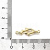 Brass Shark Outline Connector Charms KK-P295-30G-3