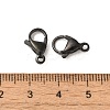 Ion Plating(IP) 304 Stainless Steel Lobster Claw Clasps STAS-AB12-B-3