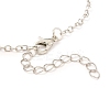 Rack Plating Alloy Heart Pendant Necklaces Sets NJEW-B081-08C-6