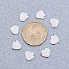 Handmade Gifts Ideas for Valentines Day 304 Stainless Steel Stamping Blank Tag Pendants STAS-PH0010-20-5