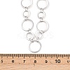 304 Stainless Steel 8MM and 12MM Ring Link Chain Necklaces NJEW-P343-02B-P-5