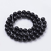Natural Black Onyx Beads Strands G-S259-19-12mm-2
