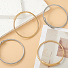 4Pcs 2 Colors 304 Stainless Steel Twist Round Cuff Bangles BJEW-LP0001-01-3
