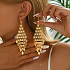 Geometric Iron Tassel Dangle Earrings for Fashionable Retro Women DY8069-1