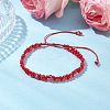 Baking Paint Glass Seed Beaded Bracelets BJEW-MZ00155-05-1