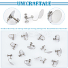 20Pcs 316 Stainless Steel Clip-on Earring Findings STAS-UN0053-54-5