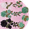 Gorgecraft 6Pcs 3 Colors Polyester Embroidery Sewing Ornaments DIY-GF0007-68-6