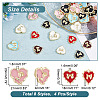 32Pcs 8 Style Rack Plating Alloy Enamel Pendants ENAM-PH0002-32-2