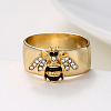 Zinc Alloy and Rhinestone Finger Rings FS-WGB1C3B-03-1