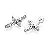 Brass Micro Pave Cubic Zirconia Pendants KK-U056-33P-2