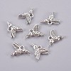 Tibetan Style Alloy Hummingbird Charms Pendants TIBEP-1096-AS-LF-2