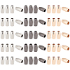 60Pcs 3 Colors Zinc Alloy Cord Ends FIND-GO0002-86A-1