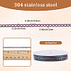 5M Ion Plating(IP) 304 Stainless Steel Curb Chains CHS-SC0001-10-2