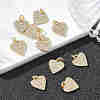 SHEGRACE Valentine's Day Brass Clear Cubic Zirconia Pendants XGRQ3K253-539G-4