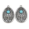 Tibetan Style Alloy Pendants AL-CBA2376-07AS-1