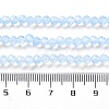 Baking Paint Transparent Glass Beads Strands DGLA-A034-J4MM-D01-4