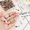 96Pcs 12 Colors Bicone Glass Pendant Decoration HJEW-GO00064-3