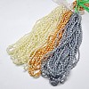 Electroplate Glass Beads Strands EGLA-J013-4X6mm-FM4-1