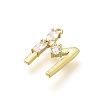 Brass Micro Pave Cubic Zirconia Pendants KK-M310-01G-13-2
