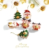 Christmas Santa Claus & Deer & Tree Paper Pendant Decorations PW-WGA525A-01-5