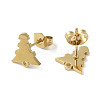 Ion Plating(IP) 304 Stainless Steel Studs Findings STAS-I206-49G-2