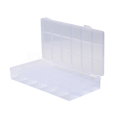 Transparent Plastic Bead Containers CON-YW0001-11-1