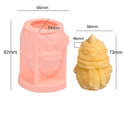 Twelve Animals Ice Cream DIY Food Grade Silicone Statue Mold PW-WG32992-04-1