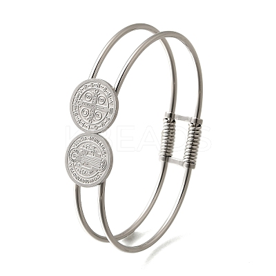 201 Stainless Steel Bangles for Women BJEW-R014-02P-1