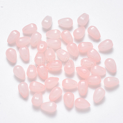 Imitation Jade Glass Charms GLAA-R211-03-F04-1