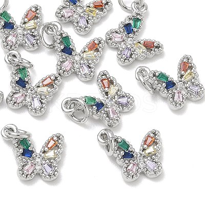SHEGRACE Brass Pave Clear Cubic Zirconia Pendants XGRQ3Q921-628P-A-1
