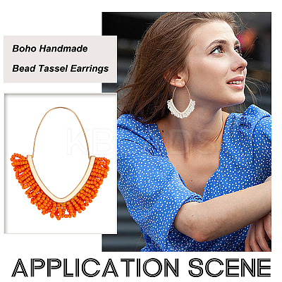 3 Pairs 3 Colors Glass Seed Woven Beads Hoop Earrings EJEW-AN0003-74-1