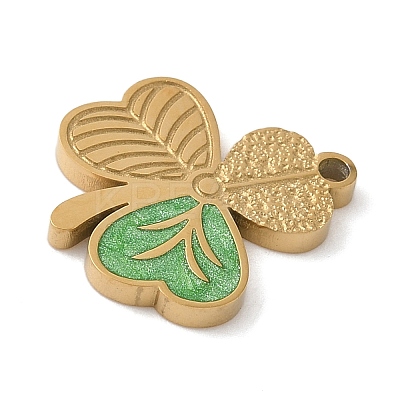 304 Stainless Steel Enamel Pendants STAS-K312-02A-G-1