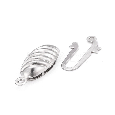 Tarnish Resistant 304 Stainless Steel Box Clasps LS-STAS-G140-18P-1