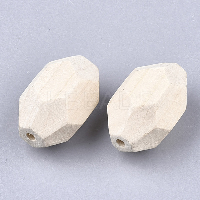 Unfinished Wood Beads WOOD-Q039-03-1