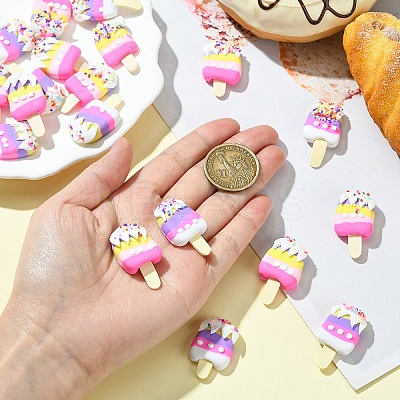 20Pcs 2 Colors Handmade Polymer Clay Cabochons CLAY-YW0002-27-1