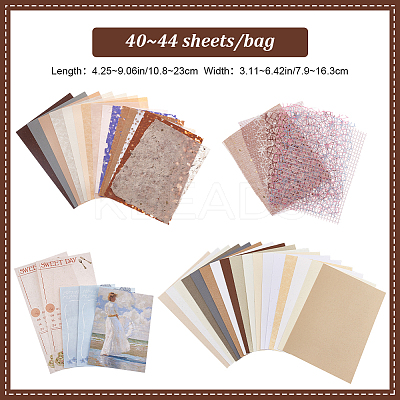 Creative Mixed Special Material Textured Paper DIY-WH0504-01-1