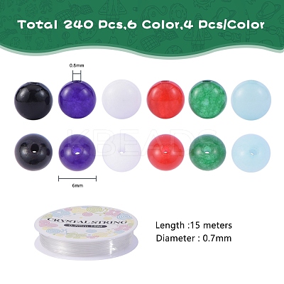 DIY Stretch Bracelets Making Kits DIY-SZ0002-95-1