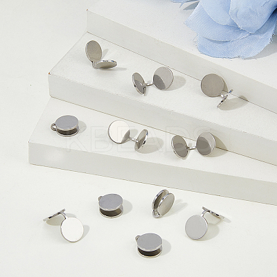 12Pcs 304 Stainless Steel Cuff Earrings EJEW-HS0001-28P-1