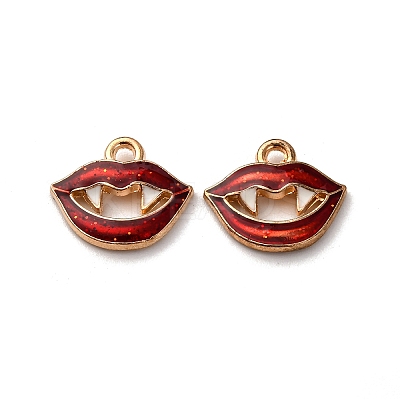 Halloween Alloy Enamel Pendants FIND-I056-01E-KCG-1