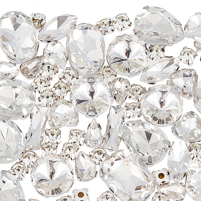 100Pcs Sew on Rhinestone GLAA-CY0001-01B-1