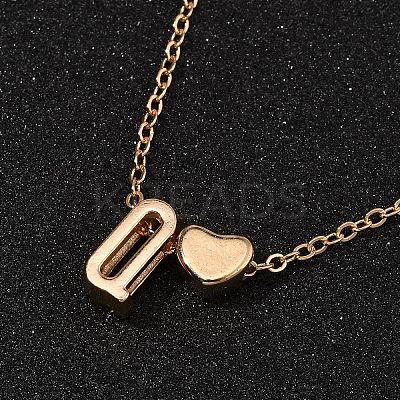 Alloy Letter Heart Pendant Necklaces for Women NJEW-FS0001-09Q-1