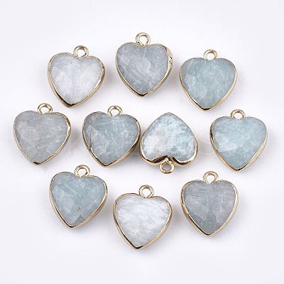 Electroplate Natural Amazonite Pendants G-T112-03C-1