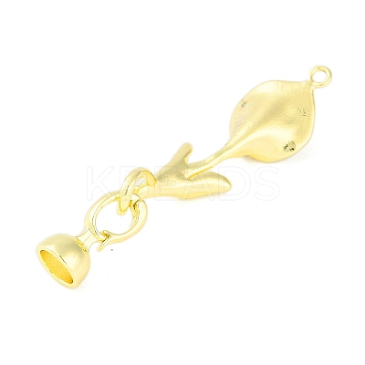 Brass Pave Clear Cubic Zirconia Fold Over Clasps LS-KK-F875-11G-1