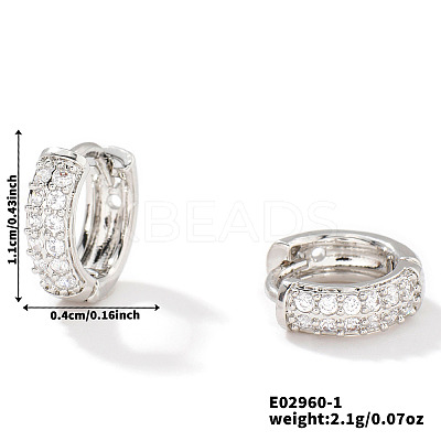 Elegant Vintage Brass Hoop Earrings FH4971-1-1