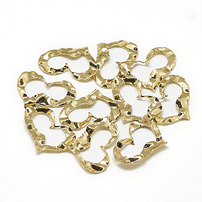 Brass Wavy Pendants LS-KK-T032-130G-1