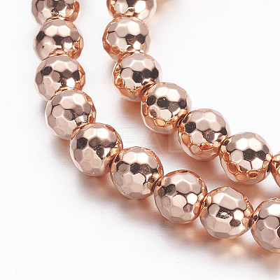 Electroplate Non-magnetic Synthetic Hematite Beads Strands G-A170-06B-RRG-1