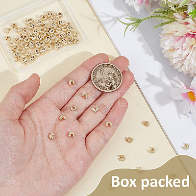 Brass Crimp Beads Covers KK-BC0014-72B-G02-1