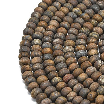 Natural Bronzite Beads Strands G-P575-A28-6x4mm-1