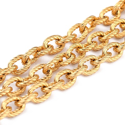 3.28 Feet Ion Plating(IP) 304 Stainless Steel Rolo Chains X-CHS-O010-02G-1