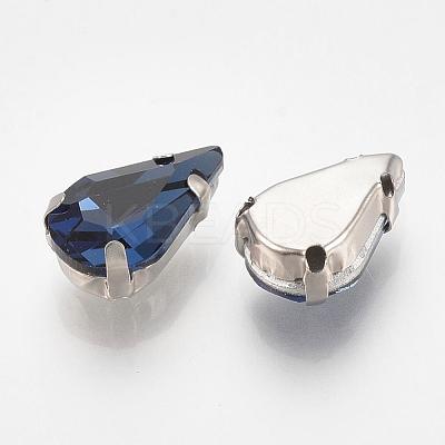 Sew on Rhinestone RGLA-T035-8x13mm-14-1